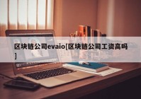 区块链公司evaio[区块链公司工资高吗]